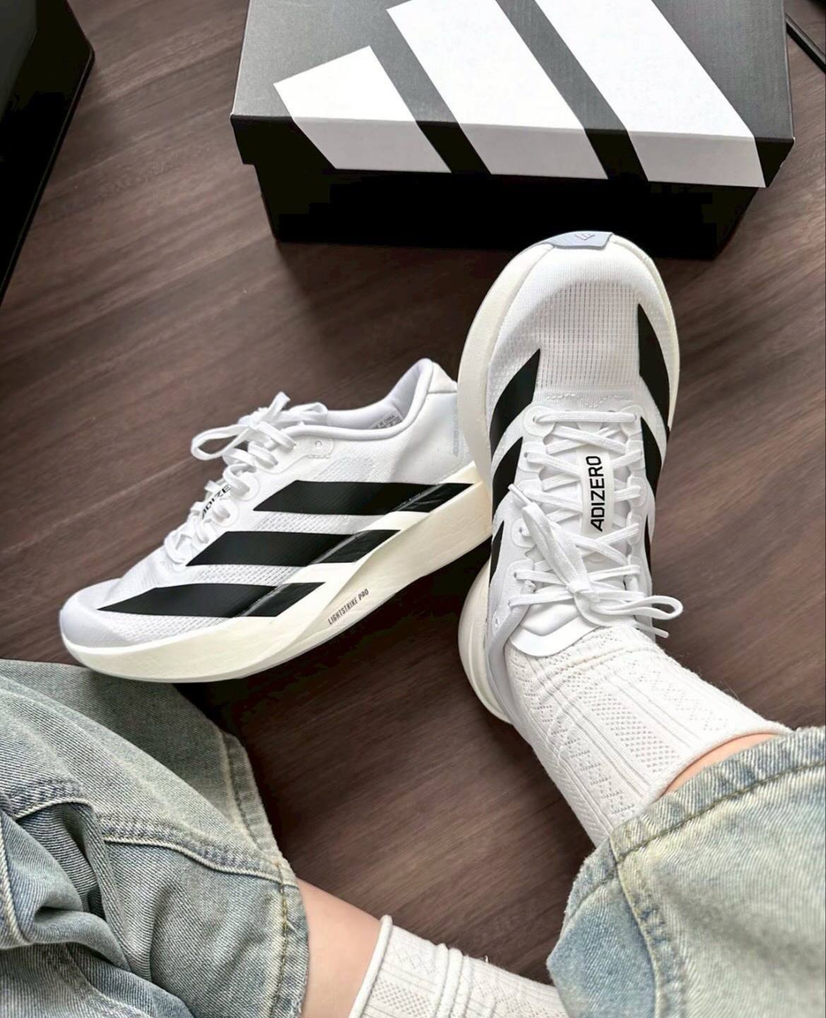 Adidas Adizero EVO SL White Black