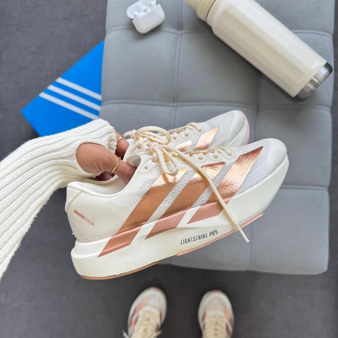 Adidas Adizero EVO SL Metallic Copper Blush Pink