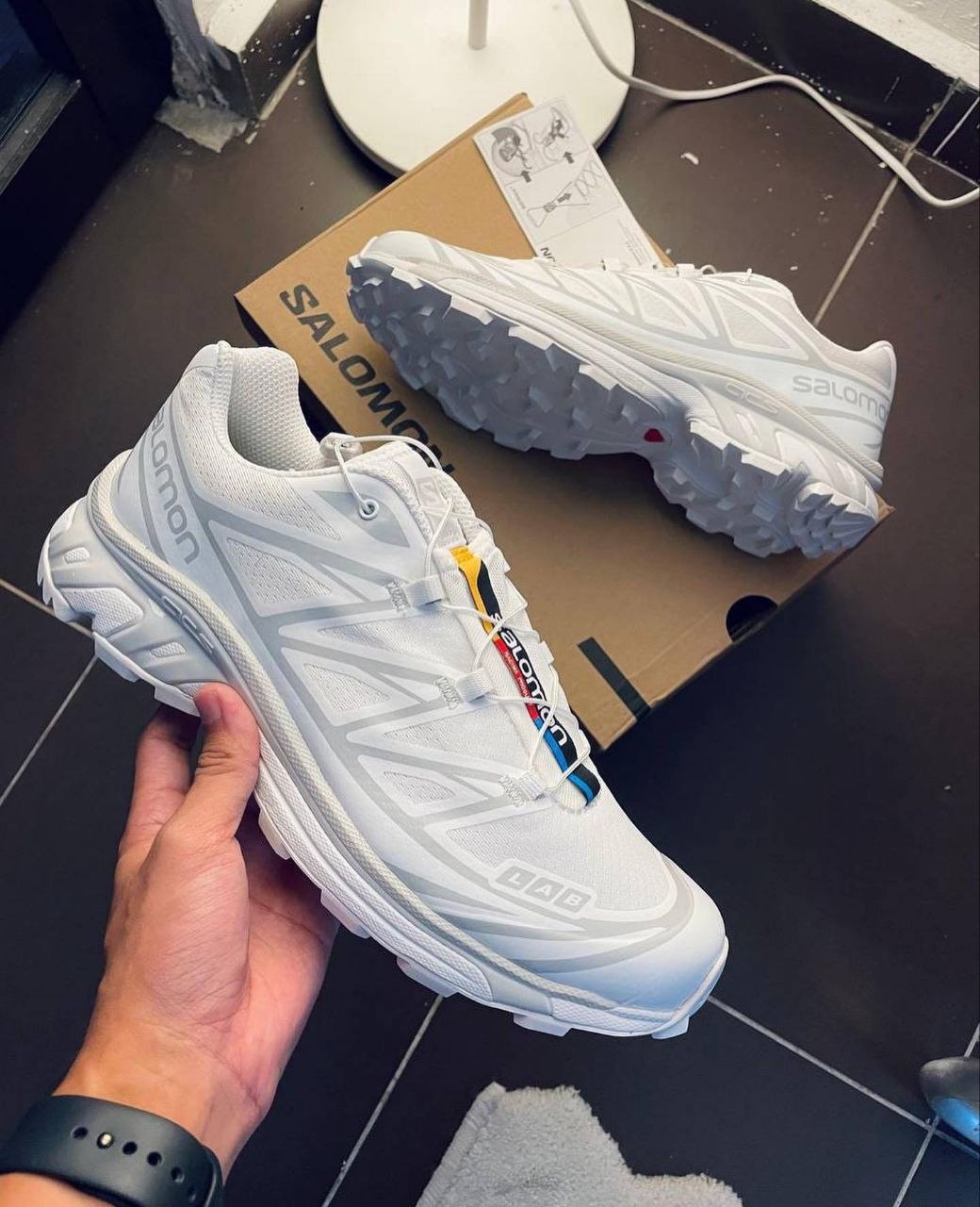 Salomon XT-6 White Silver